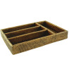 Tabuleiro de Talheres Rattan Cinza